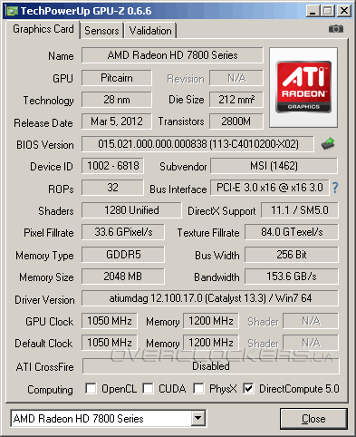 MSI R7870-2GD5T/OC MSI R7870-2GD5T/OC